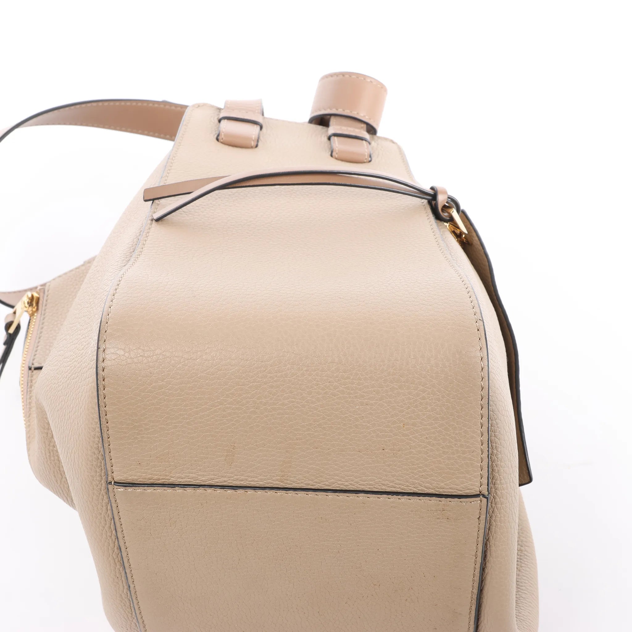 LOEWE Hammock Medium Leather 2Way Handbag in Beige