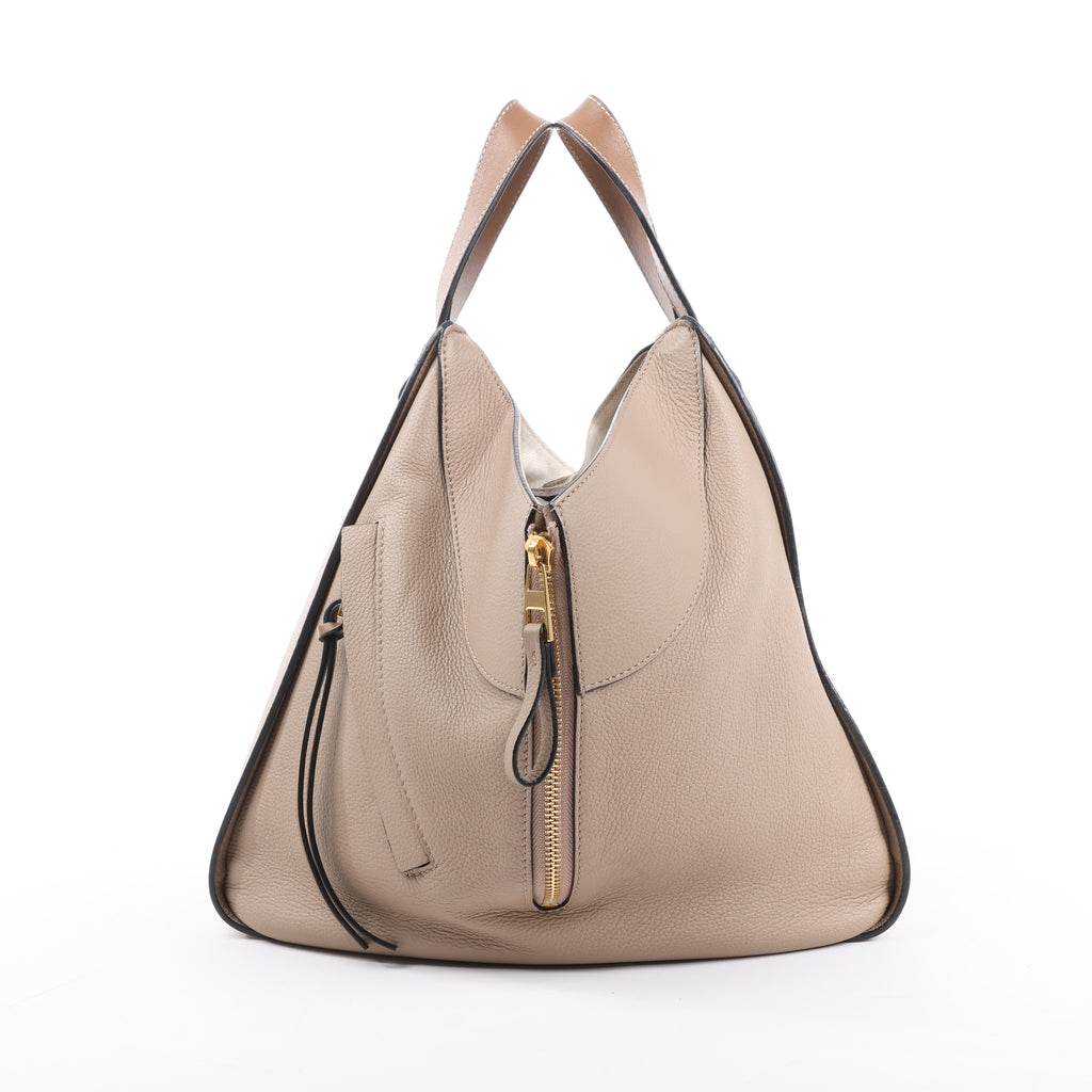 LOEWE Hammock Medium Leather 2Way Handbag in Beige