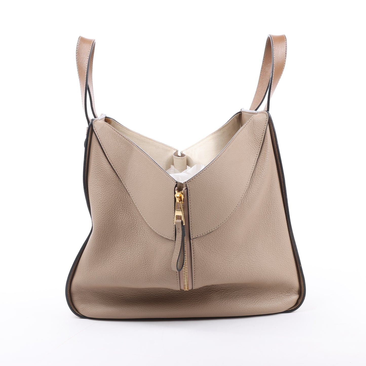 LOEWE Hammock Medium Leather 2Way Handbag in Beige