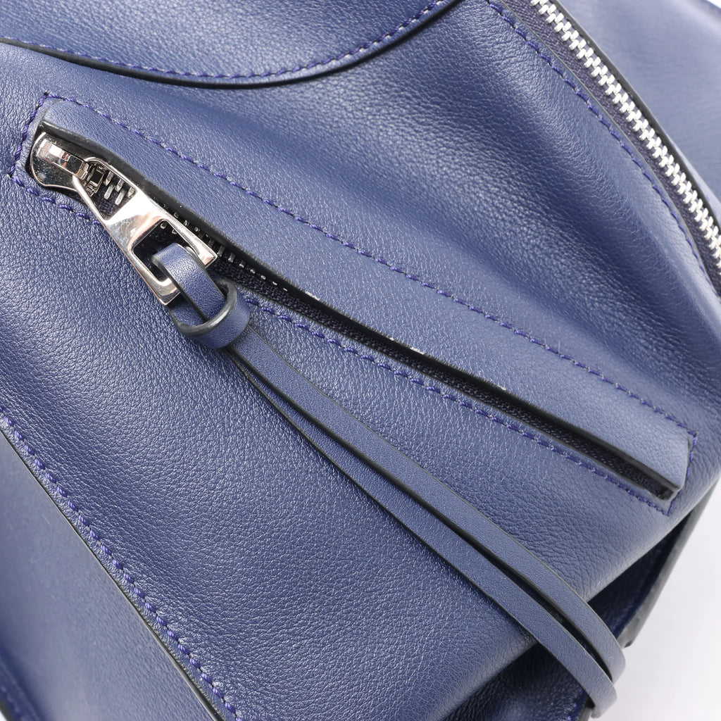 LOEWE Hammock Medium Leather 2Way Handbag in Navy Blue