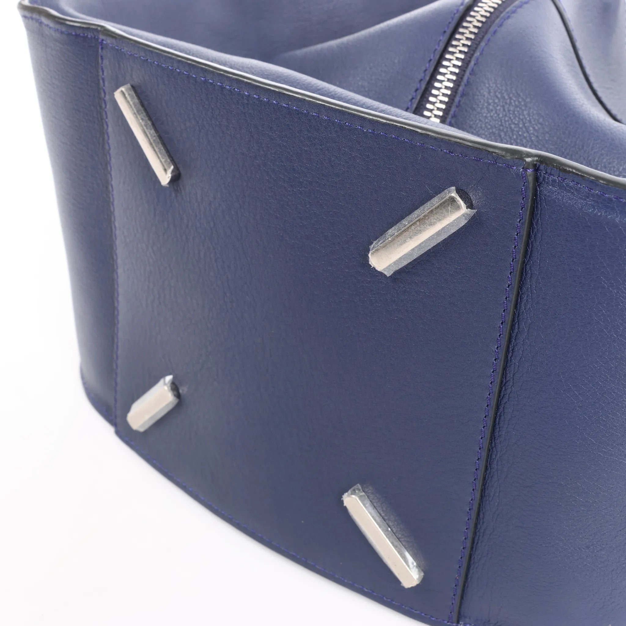 LOEWE Hammock Medium Leather 2Way Handbag in Navy Blue