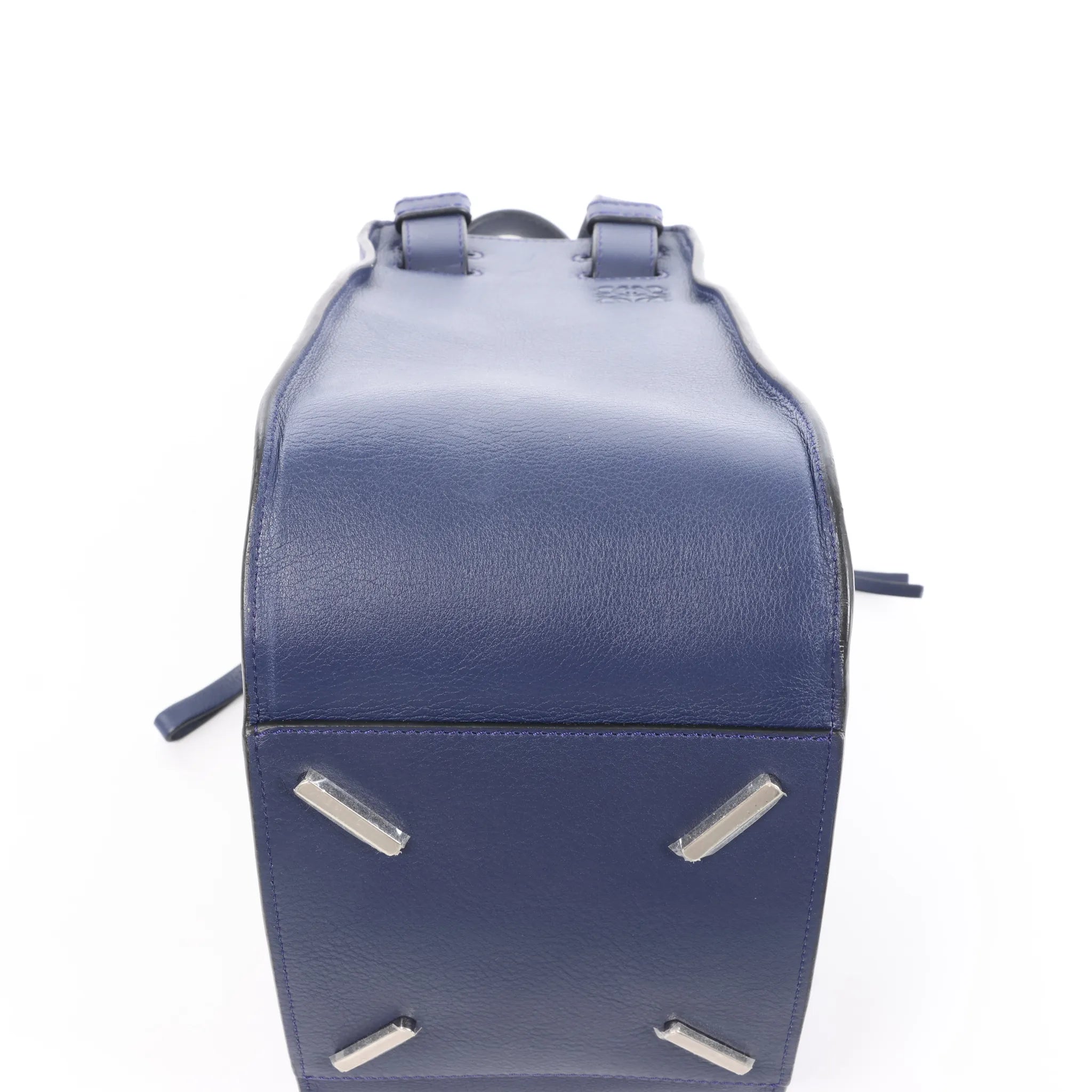 LOEWE Hammock Medium Leather 2Way Handbag in Navy Blue