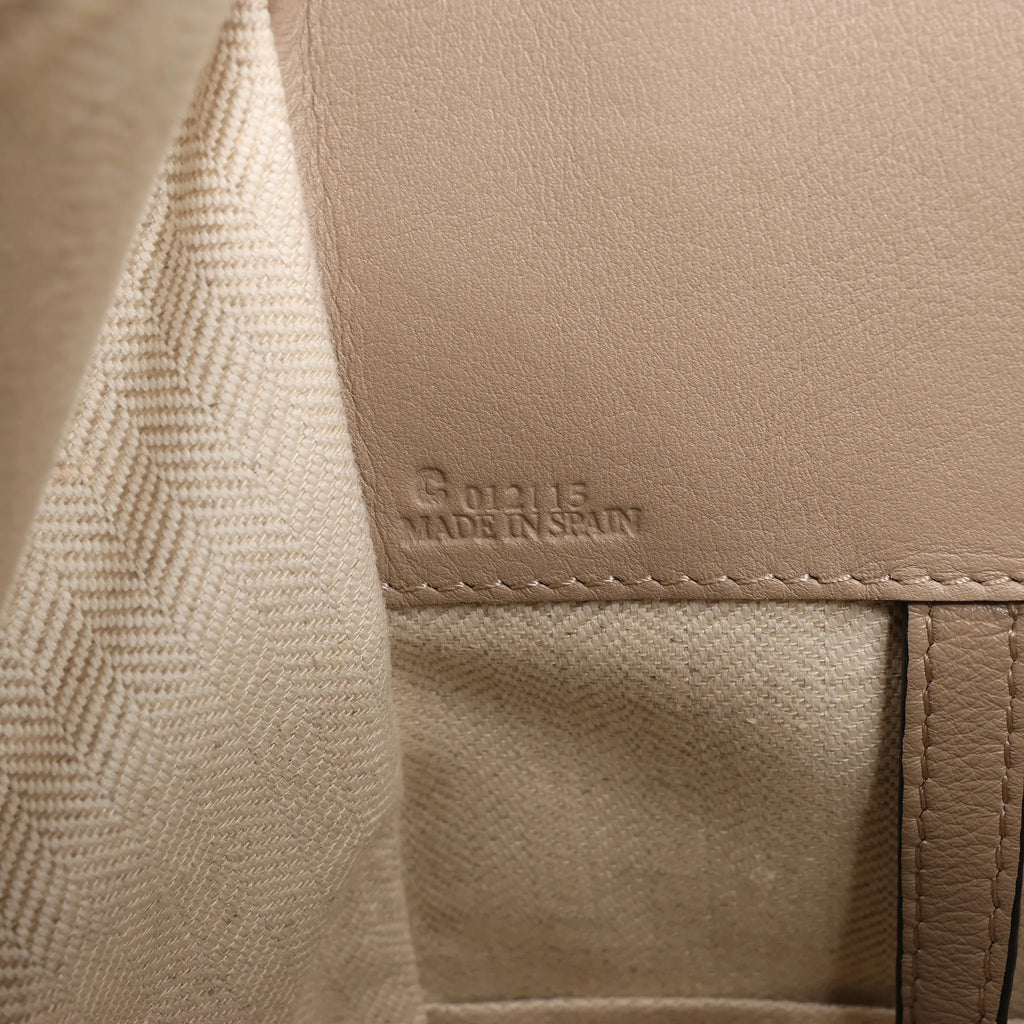 LOEWE Hammock Small Leather 2Way Handbag in Beige