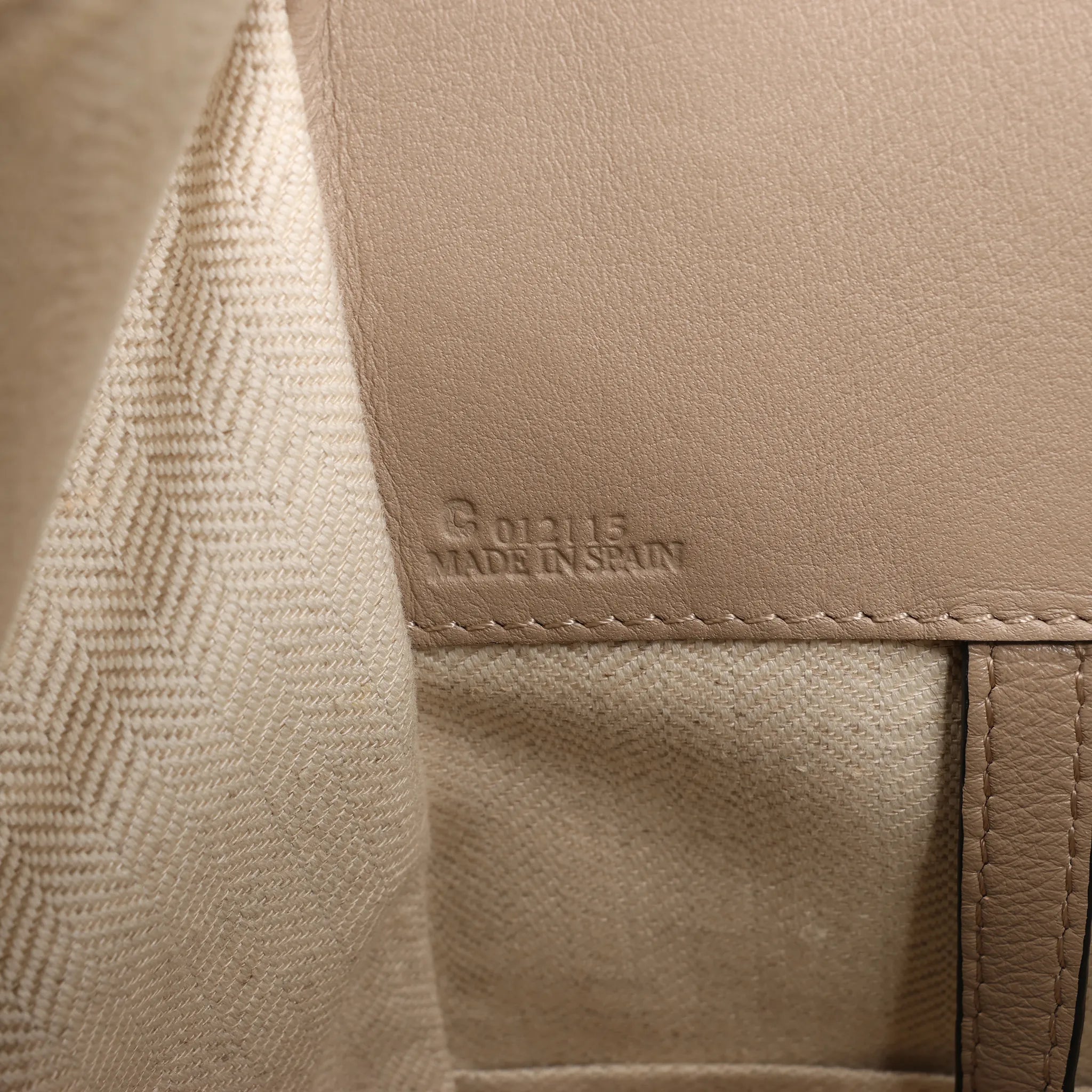 LOEWE Hammock Small Leather 2Way Handbag in Beige