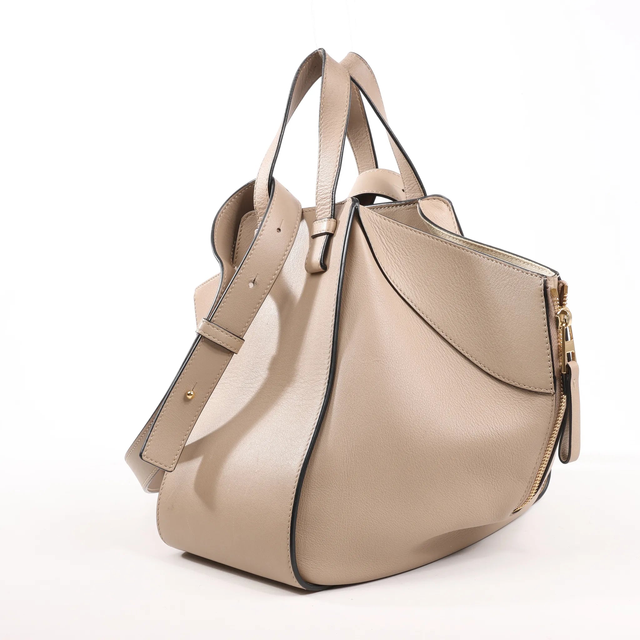 LOEWE Hammock Small Leather 2Way Handbag in Beige