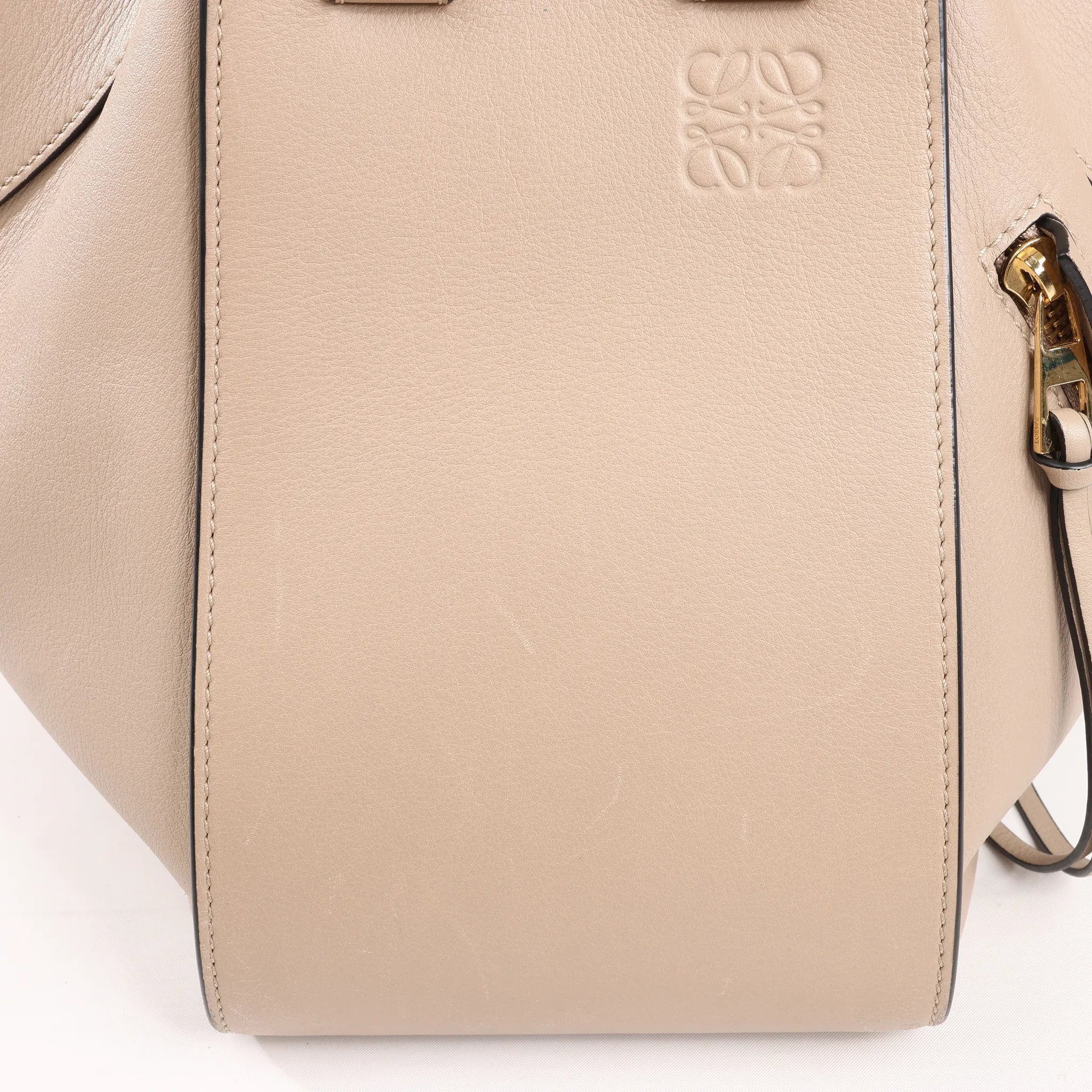 LOEWE Hammock Small Leather 2Way Handbag in Beige