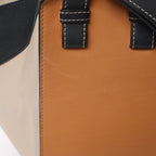 LOEWE Hammock Small Leather 2Way Handbag in Orange x Black x Beige