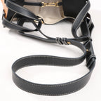 LOEWE Hammock Small Leather 2Way Handbag in Orange x Black x Beige