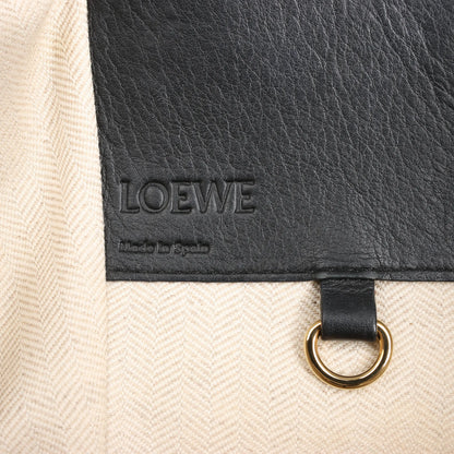 LOEWE Hammock Small Leather 2Way Handbag in Orange x Black x Beige