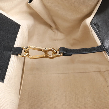 LOEWE Hammock Small Leather 2Way Handbag in Orange x Black x Beige