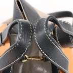 LOEWE Hammock Small Leather 2Way Handbag in Orange x Black x Beige