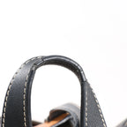 LOEWE Hammock Small Leather 2Way Handbag in Orange x Black x Beige