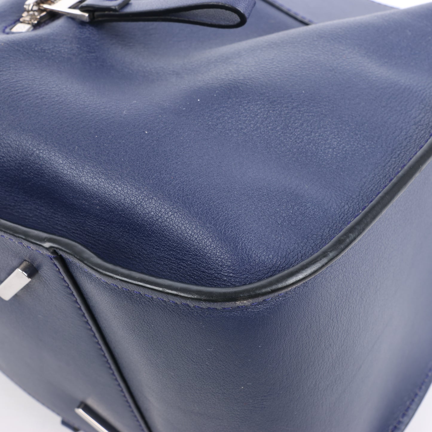 Petit sac à main bidirectionnel en cuir LOEWE Hammock, bleu marine