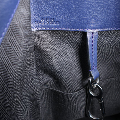 Petit sac à main bidirectionnel en cuir LOEWE Hammock, bleu marine