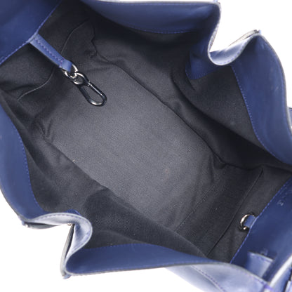 Petit sac à main bidirectionnel en cuir LOEWE Hammock, bleu marine