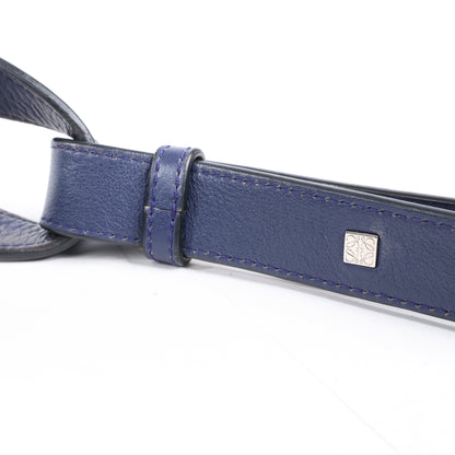 Petit sac à main bidirectionnel en cuir LOEWE Hammock, bleu marine
