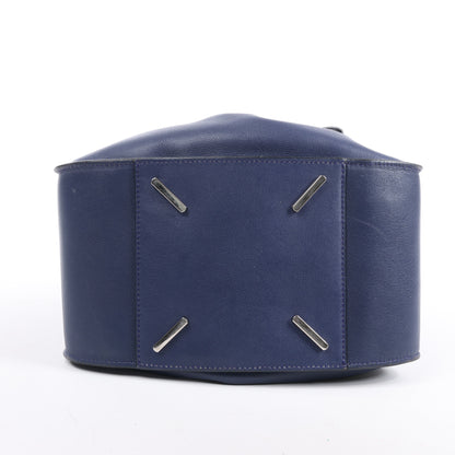 Petit sac à main bidirectionnel en cuir LOEWE Hammock, bleu marine