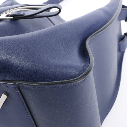 Petit sac à main bidirectionnel en cuir LOEWE Hammock, bleu marine