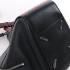 LOEWE Hammock Small Leather 2Way Handbag in Black x Red