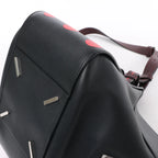 LOEWE Hammock Small Leather 2Way Handbag in Black x Red