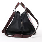 LOEWE Hammock Small Leather 2Way Handbag in Black x Red