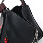 LOEWE Hammock Small Leather 2Way Handbag in Black x Red