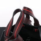 LOEWE Hammock Small Leather 2Way Handbag in Black x Red