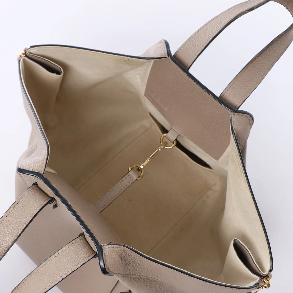 LOEWE Hammock Small Leather 2Way Handbag in Beige
