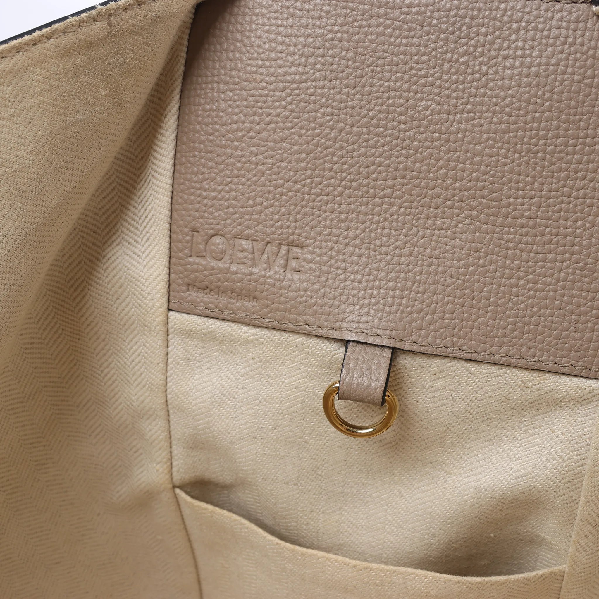 LOEWE Hammock Small Leather 2Way Handbag in Beige