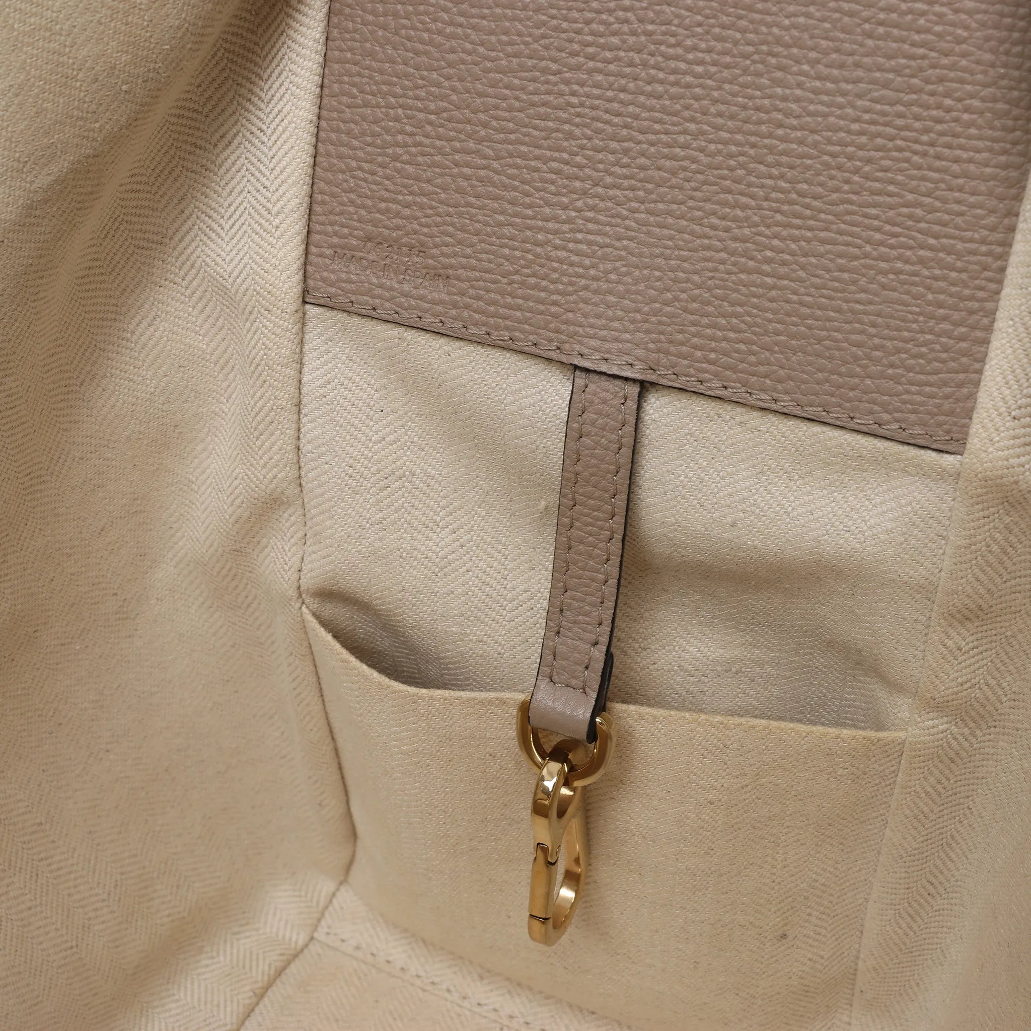LOEWE Hammock Small Leather 2Way Handbag in Beige