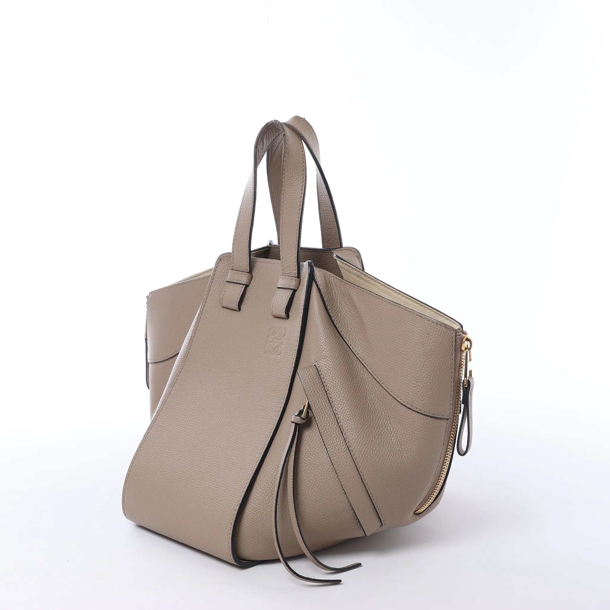 LOEWE Hammock Small Leather 2Way Handbag in Beige