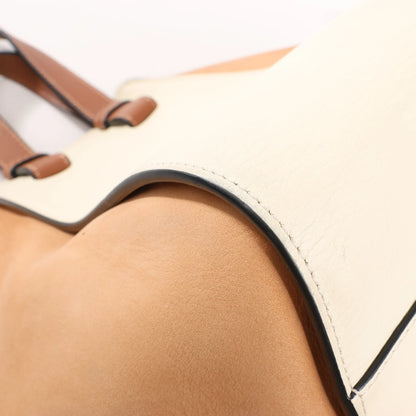 LOEWE Hammock Small Leather x Suede Handbag in Brown x Beige