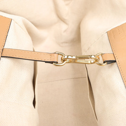 LOEWE Hammock Small Leather x Suede Handbag in Brown x Beige