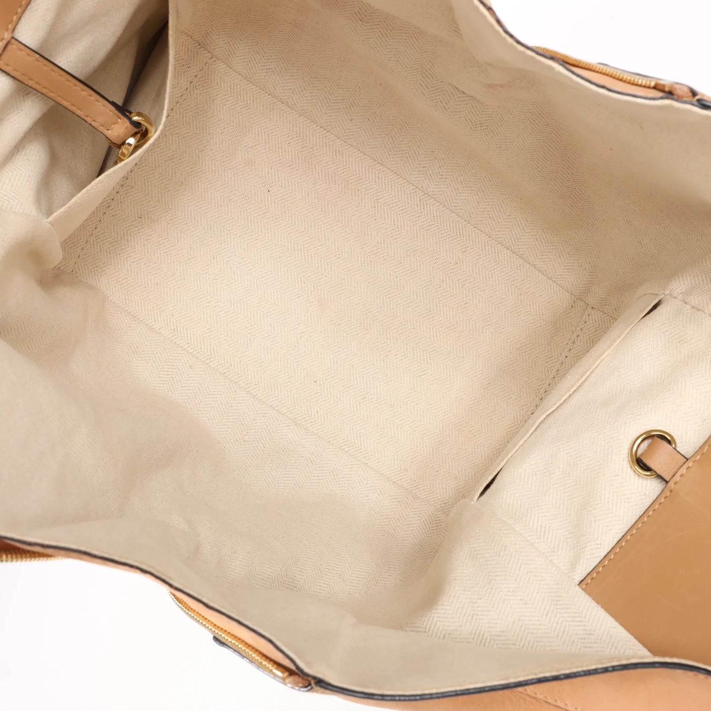 LOEWE Hammock Small Leather x Suede Handbag in Brown x Beige