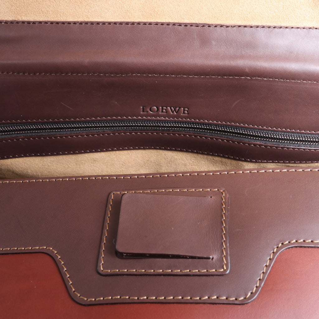 Bolso de viaje Loewe Anagram de piel en color negro