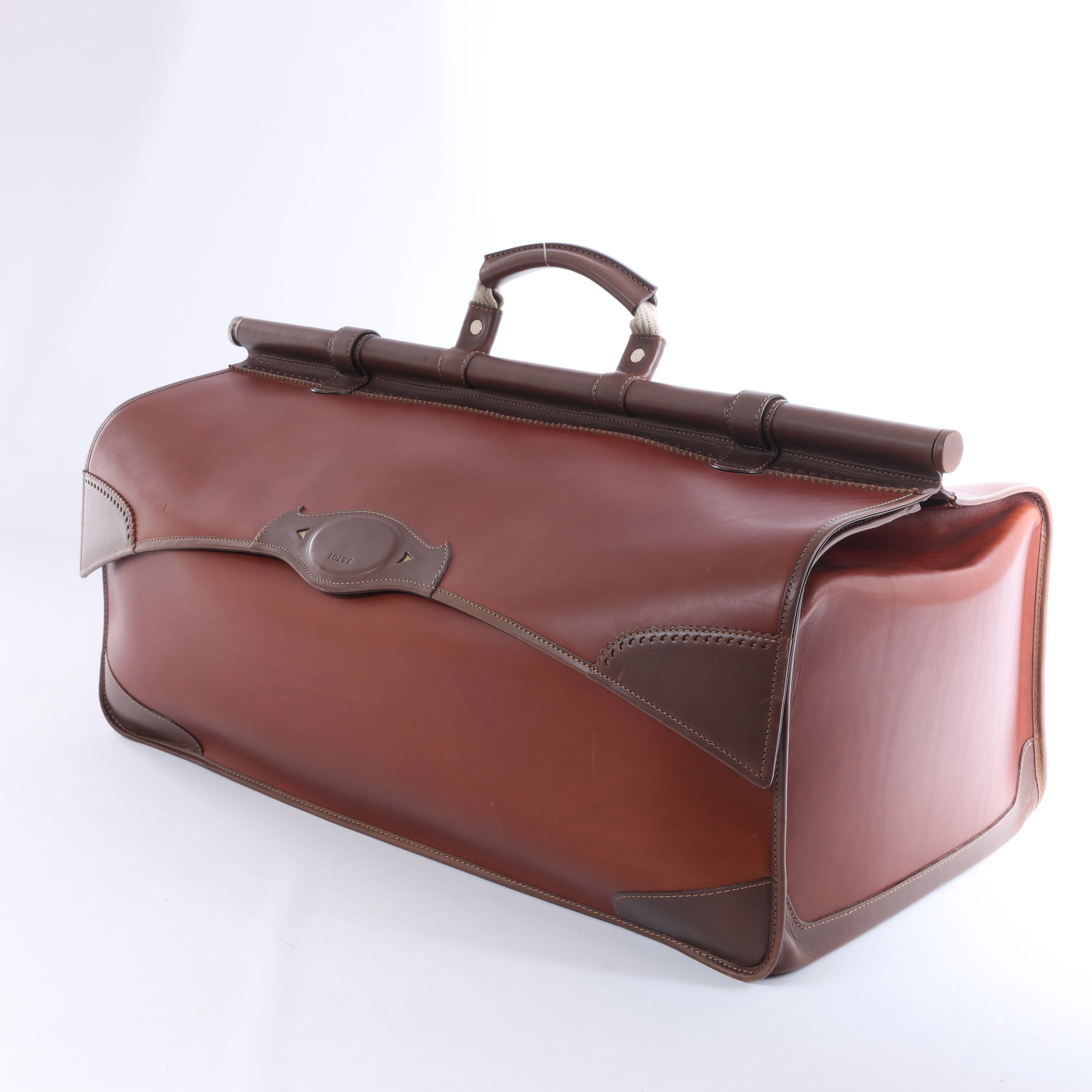 Bolso de viaje Loewe Anagram de piel en color negro