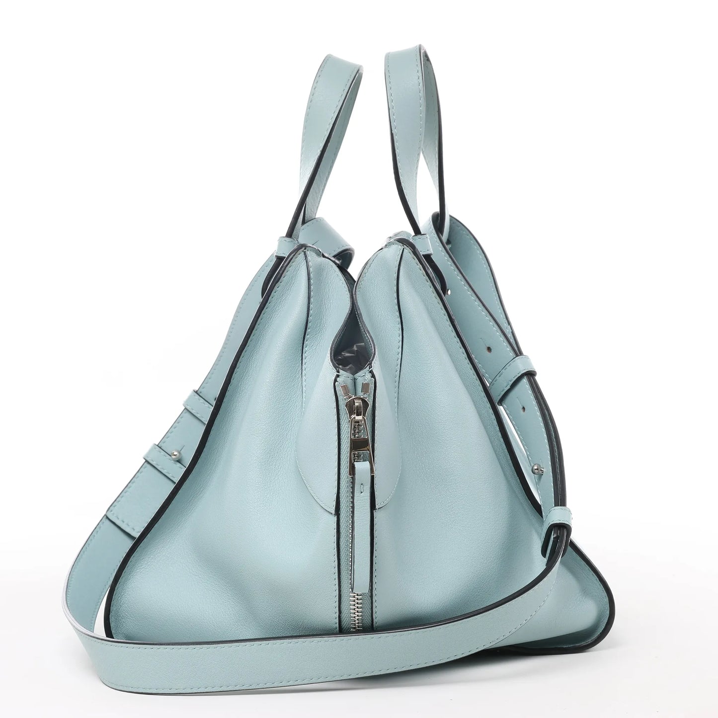LOEWE Hammock Small Leather 2Way Handbag in Light Blue