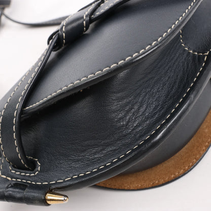 LOEWE Gate Mini Leather Crossbody Bag in Navy Blue