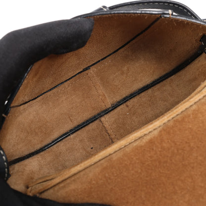 LOEWE Gate Mini Leather Crossbody Bag in Navy Blue