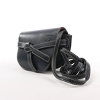 LOEWE Gate Mini Leather Crossbody Bag in Navy Blue