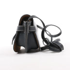 LOEWE Gate Mini Leather Crossbody Bag in Navy Blue