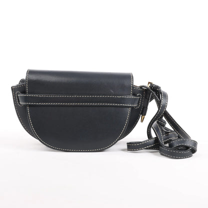 LOEWE Gate Mini Leather Crossbody Bag in Navy Blue