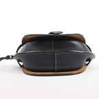 LOEWE Gate Mini Leather Crossbody Bag in Navy Blue
