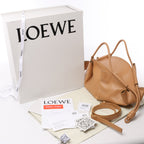 LOEWE Paseo Leather 2Way Handbag in Beige
