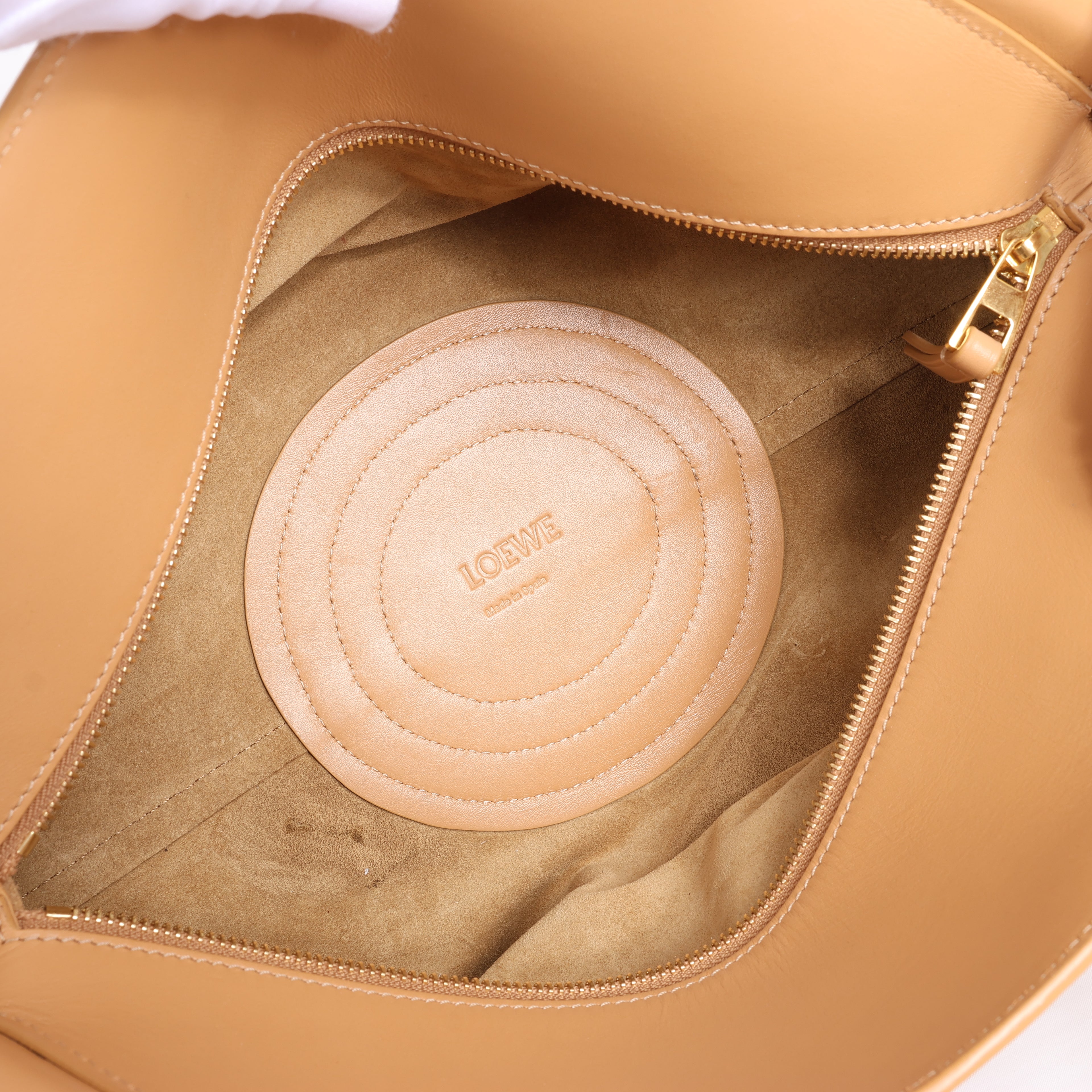 LOEWE Paseo Leather 2Way Handbag in Beige