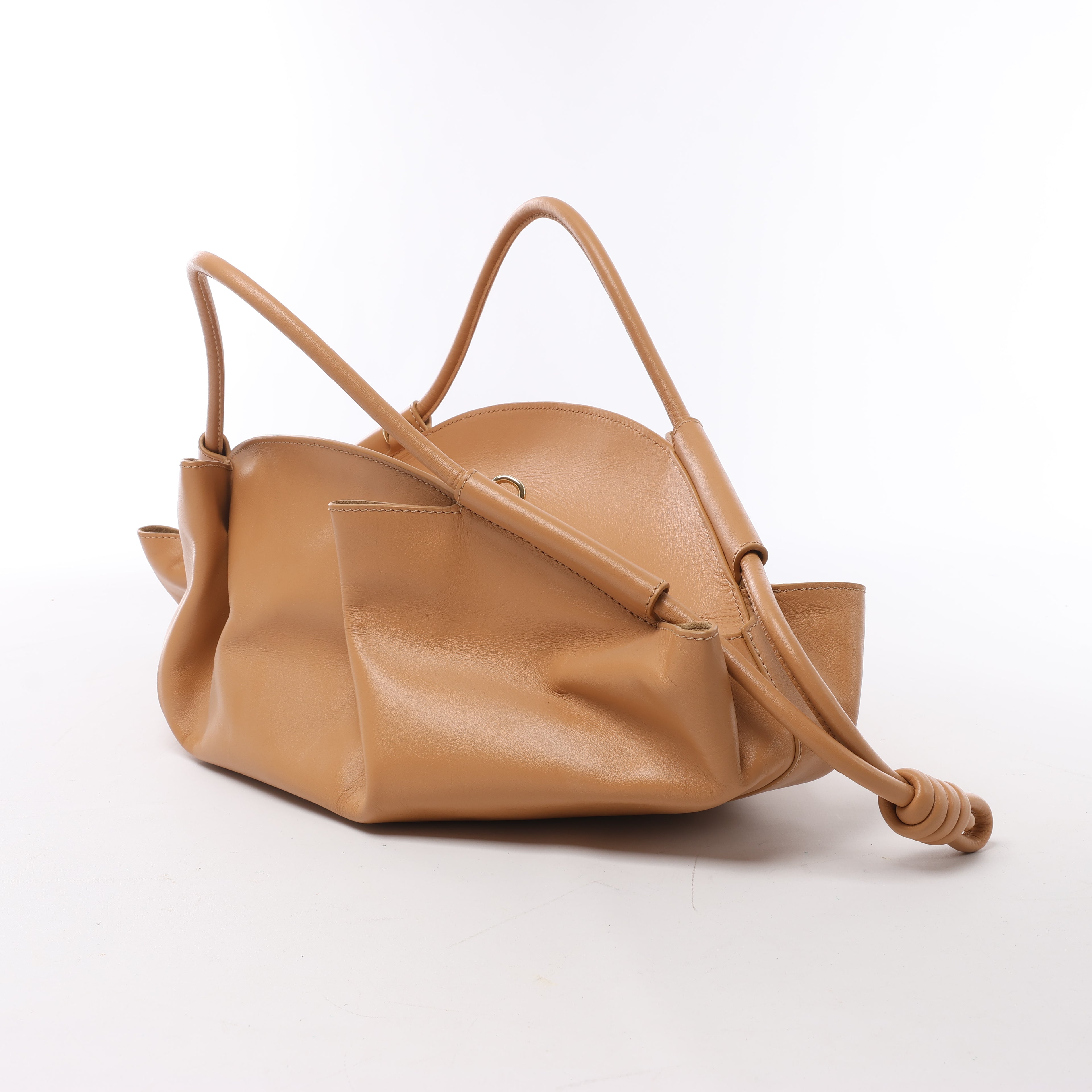 LOEWE Paseo Leather 2Way Handbag in Beige