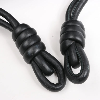 LOEWE Puffy Yago Leather x Nylon Backpack in Black x Brown