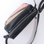 Loewe Puzzle Bag Small Leather 2 Way Handbag in Black x pink