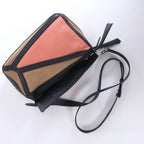 Loewe Puzzle Bag Small Leather 2 Way Handbag in Black x pink