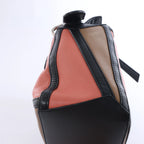 Loewe Puzzle Bag Small Leather 2 Way Handbag in Black x pink